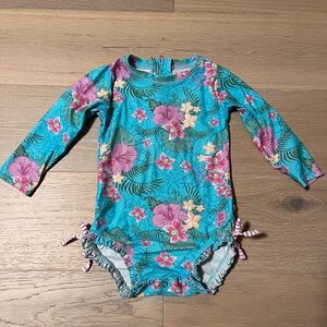 Ruffle butts baby long sleeve swimsuit 18-24m